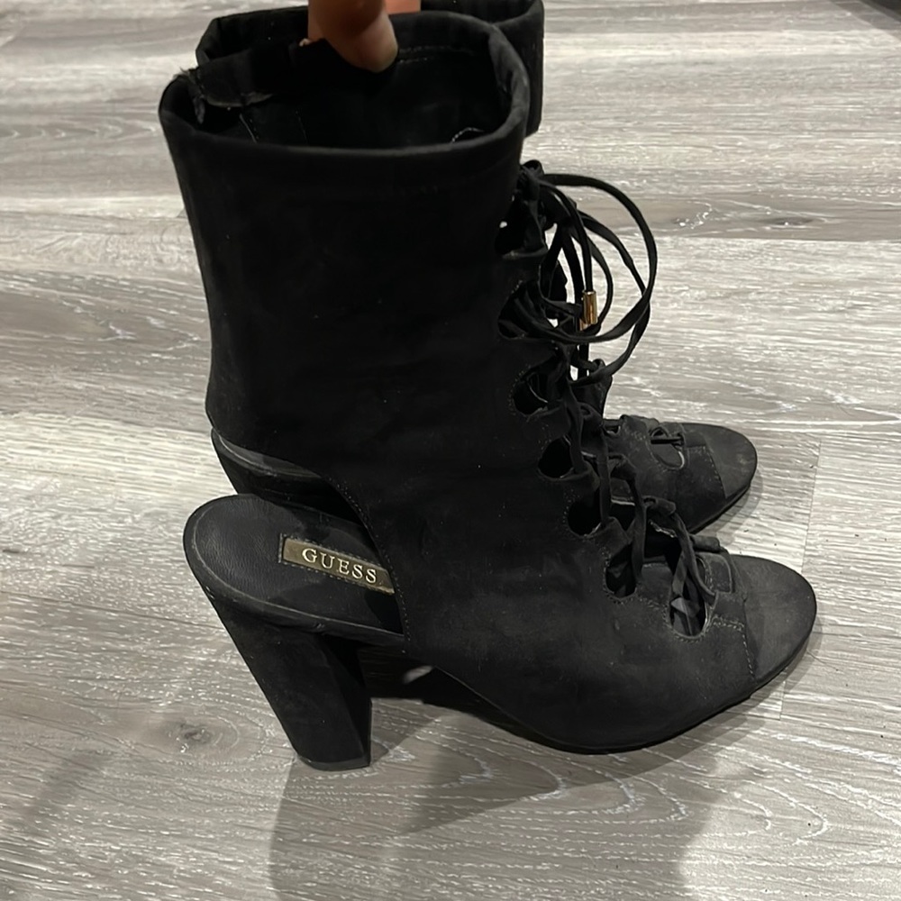 GUESS Suede lace up boots